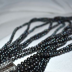 Rarities by Carol Brodie Cultured Freshwater Pearl and Gem Necklace